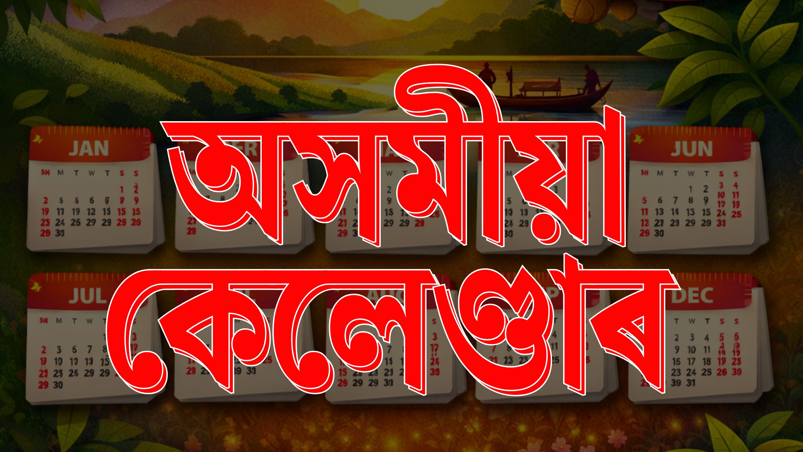 Assamese Calendar 2026 – December
