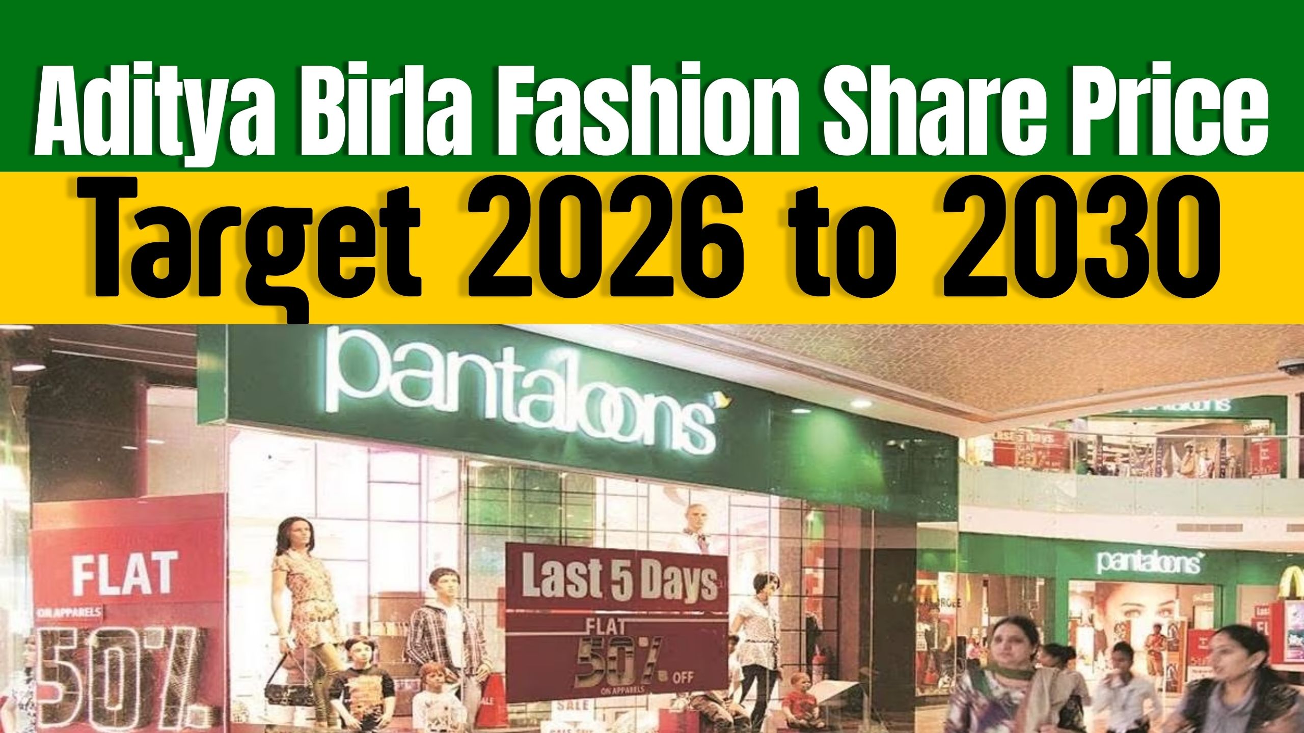 Pantaloons store sale announcement