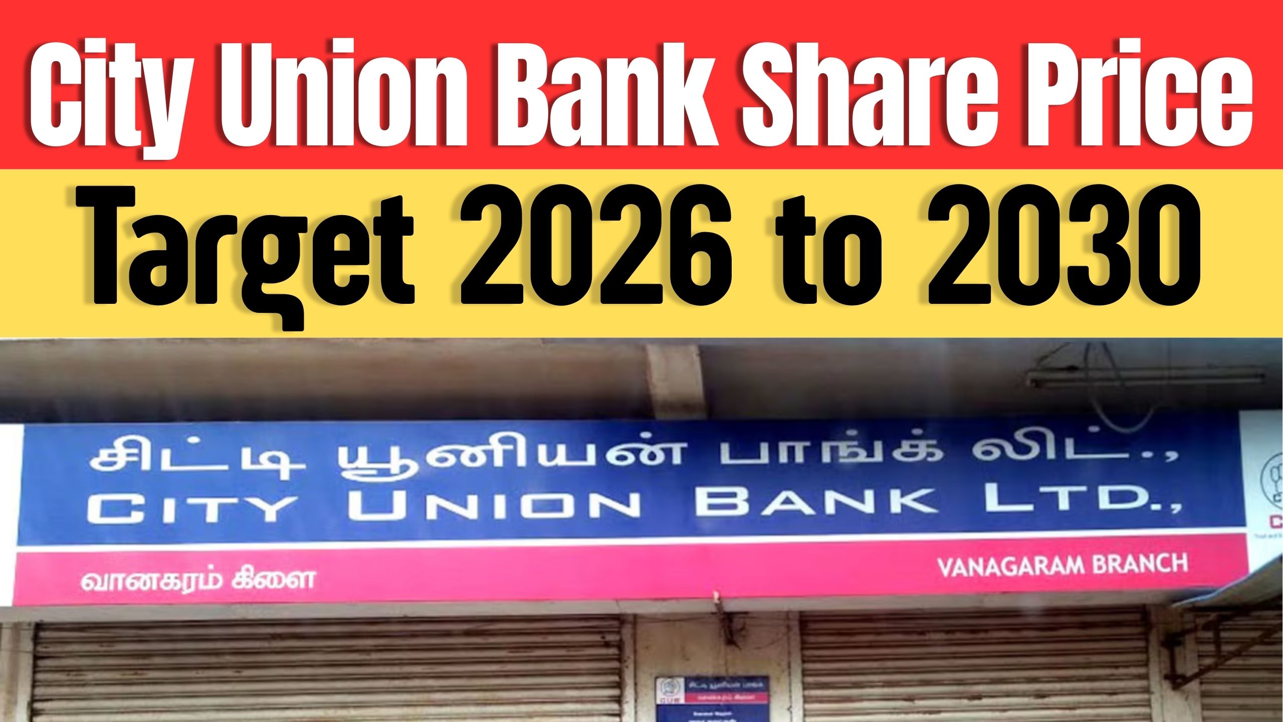 City Union Bank Share Price Target 2026 to 2030