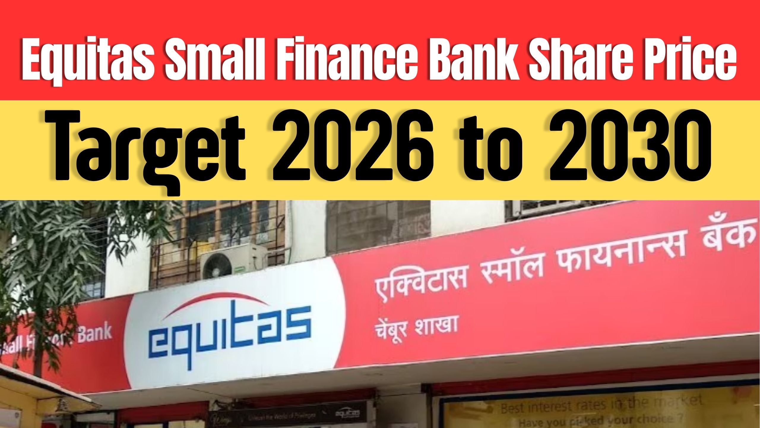 Equitas Small Finance Bank Share Price Target 2026 To 2030